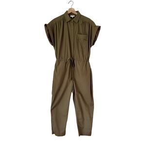 Darling Society Army Green Jumpsuit- Size Small, Utility, Minimalist, Neutral